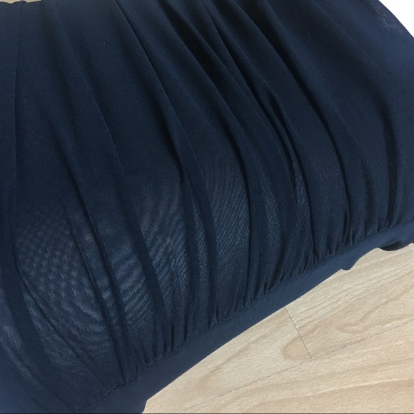 Sheer Mesh Ruched Top - Picture 3 of 5